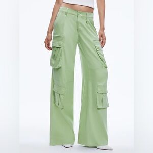Alice + Olivia Joette Wide Leg Cargo Pant